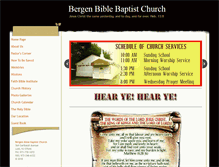 Tablet Screenshot of bergenbiblebaptistchurch.org